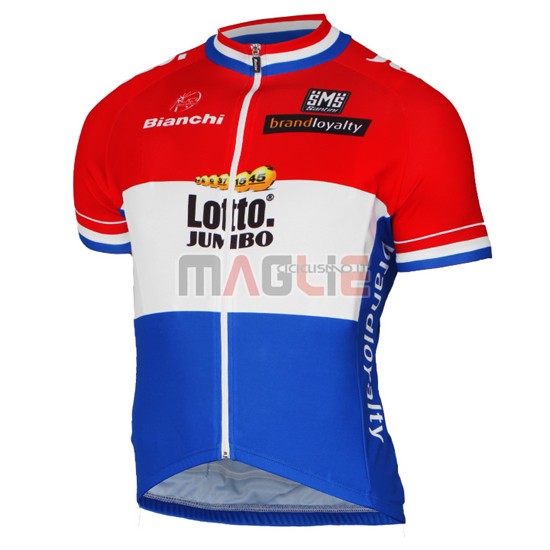 Maglia Lotto manica corta 2017 bianco e rosso